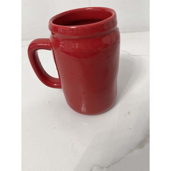 Rae Dunn Artisan Be My Valentine Red Pottery Mug 16 Oz NWOT - Picture 6 of 7